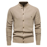 Ottmar | Exklusive Baumwoll-Cardigan – Khaki