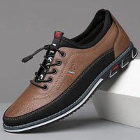 Milan™ Premium-Ledersneaker mit Schnellverschluss-System – Braun