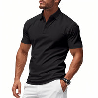 Dalmor™-Polohemd mit Schmaler Passform und Minimalistischem Stil – Schwarz