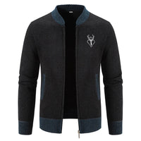 Ferrian – Strickjacke Mit Reißverschluss Und Taschen – Schwarz