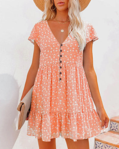 Sunnie - Boho Minikleid mit Rüschen