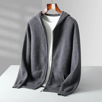 Lucerne Cashmere Hoodie – Dunkelgrau