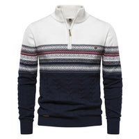 Herrenpullover mit Rundhalsausschnitt - PHILIP – Weiß
