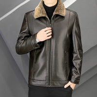 Blackridge™ Premium-Lederjacke mit Thermofutter – Braun