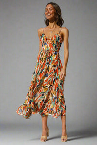 Veltrunda | Elegantes Maxi-Kleid für stilvolle Auftritte – Orange