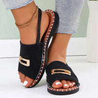 Gianna | Orthopädische Wedge-Fersen Sandalen™ – Schwarz (Fast ausverkauft!)