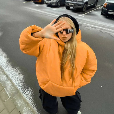Olithoreia | Damen Winterjacke mit Kapuze und Taschen