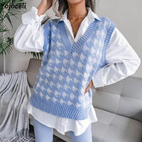 Bersha College Sommerpullover | Leichter Damenpullover im College-Stil mit Druck – Blau