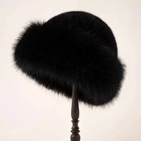 Franzi - Eleganter Pelzhut – Schwarz