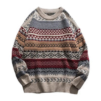 Levi | Vintage Icelandic Sweater – Weinrot