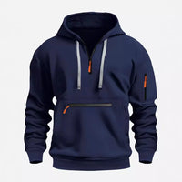 Lars | Hoodie mit Reißverschluss – Dunkelblau