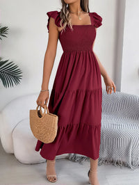 Feija™| Maxikleid Deine Sommer-Energie – Weinrot