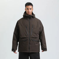 Unisex-Skijacke für Wintersport | funktionale Ausführung – Hellbraun