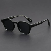 Tara | Vintage-Sonnenbrille mit kräftigem Rahmen – Schwarz