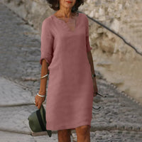 Heidi-Mode | Elegante Knielange Kleid – Rosa