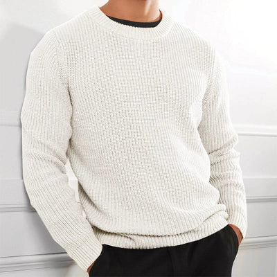 Lehmann Modehaus | Robuster Langarm-Pullover für Herren
