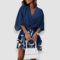 Coco | Wide Mini Dress – Blau