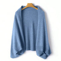 Aurelia Wool Shawl – Blau