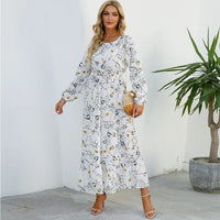 Sara | Bohemian Maxi Dress – Weiß