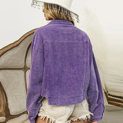 Vyaleith | Royal Fleur abgeschnittene Cordjacke