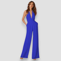 Bea | Schlaghosen-Jumpsuit – Blau