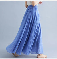 Heidi-Mode | Maxi Rock für Damen Luftig & Modisch – Blau lila