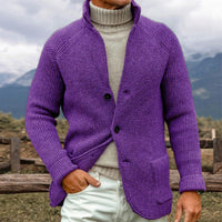 Jett - STRICKCARDIGAN IM GROBEN STRICKLOOK – Lila