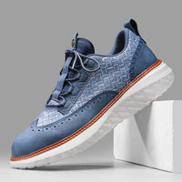 DIMITRI - LEDERSPORTSCHUHE – Blau