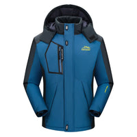 Herren-Skijacke mit Kapuze | Winter-Oberbekleidung – Blau