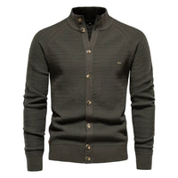 Ottmar | Exklusive Baumwoll-Cardigan – Grün