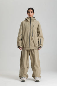 Unisex-Winterjacke für skiaktivitäten | funktionale ausrichtung – Beige