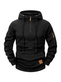Mason | Sportive Zip-Hoodie – Schwarz