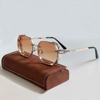 Sonnenbrille mit leichtem Rahmen für Erwachsene | Ideal für den Sommer – Braun