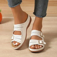 Jasmine | Verstellbare Sandalen™ – Weiß