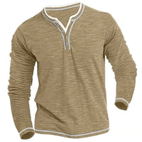 Addison™ | Herren Langarm V-Ausschnitt – Khaki
