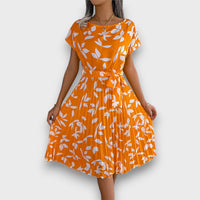 Florienne – Faltenkleid mit verspieltem Charme – Gelb