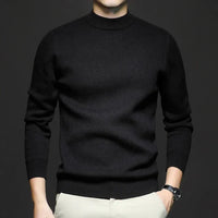 ANTON - ENG ANLIEGENDER ROLLKRAGENPULLOVER – Schwarz
