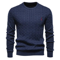 Moritz | Warmer Herrenpullover aus weichem Strick – Dunkelblau