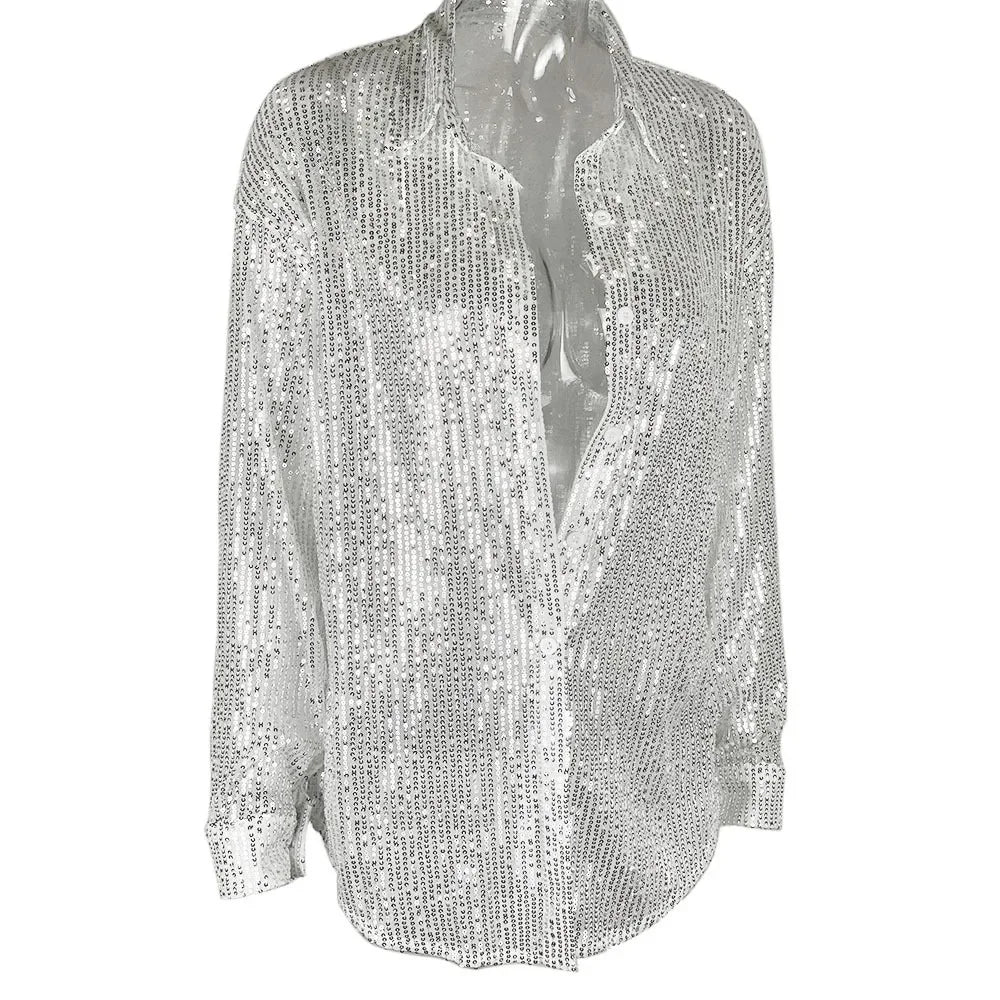 Hallie - Glitzer Chic Hemd
