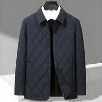 JANNIK - GESTEPPTES JACKE MIT KNÖPFEN – Schwarz