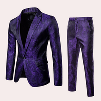 Herren 2-Teiler Hochzeitsgast Anzug | Blazer und Hosen – Lila