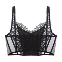 Kate | Italienische Schleife Bralette – Schwarz