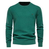 Unifarbener Pullover für Männer - GREG – Grün