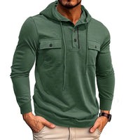 Westbrook™ Hoodie Mit Verstellbarer Kapuze und Fronttaschen – Grün