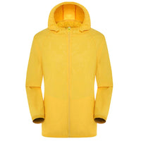 Unisex Wasserdichter Trenchcoat | Mit Kapuze – Gelb