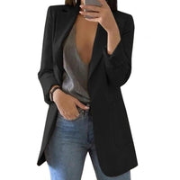 Damen-Blazer mit klarer Schnittführung | berufliche Ausrichtung – Schwarz