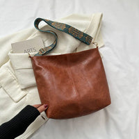 Heidi | Vintage Leder-Schultertasche – Hellbraun