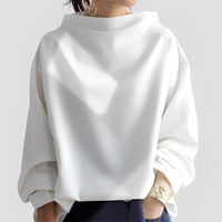 Twyla - Weit geschnittener Pullover – Weiß