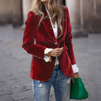 Alise - Stilvoller Slim-Fit-Blazer – Rot