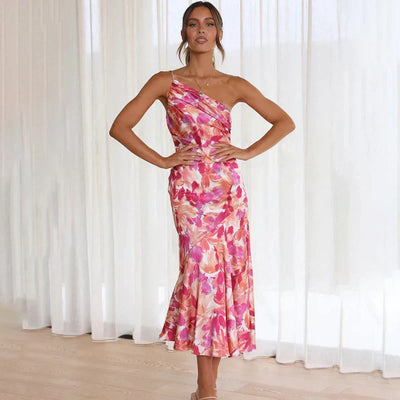 Henny - Eng anliegendes Blumenkleid